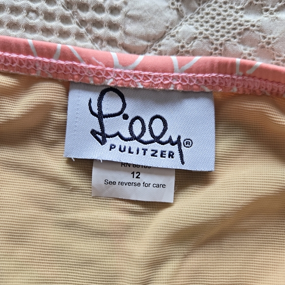 Lilly Pulitzer Pink and Green Pineapple Print Swimsuit Tripical | 12 - Picture 4 of 9